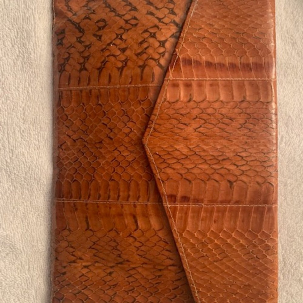 9 X 12 snakeskin purse